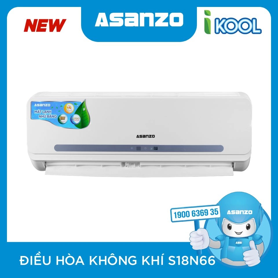 Máy lạnh ASANZO 2 HP S18-N66 Gas 410